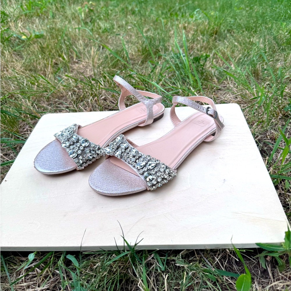 David’s Bridal Studio Rhinestone Sandals